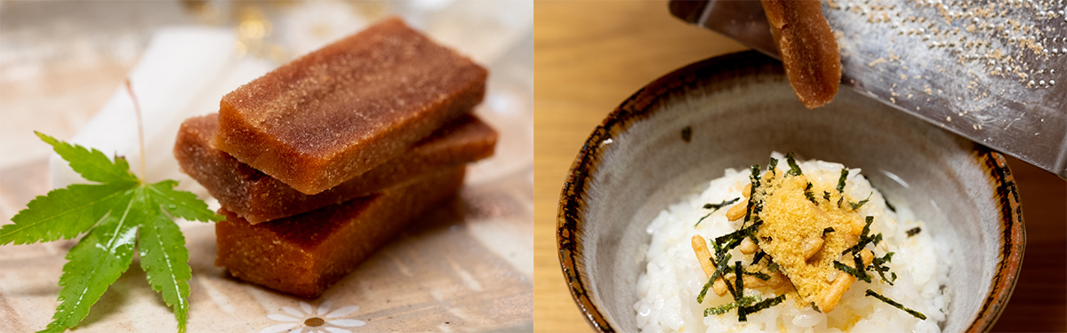 鱈からすみ_スライスとお茶漬け